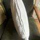 Coussin berbère marocain blanc en coton