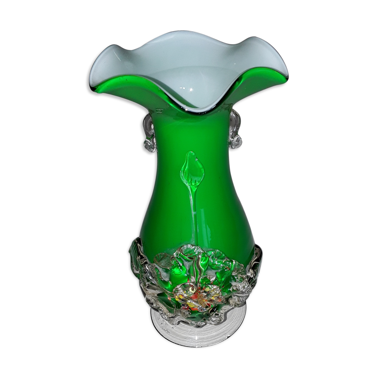 Murano blown glass vase