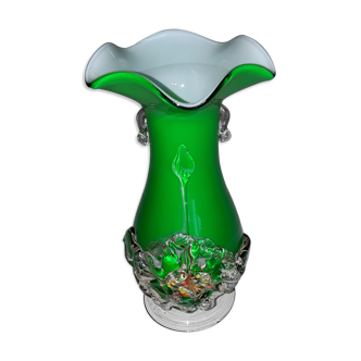 Vase en verre soufflé Murano