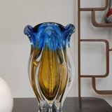 Organic vase by Josef Hospodka for Chribska Sklarna, Czechoslovakia, 1960