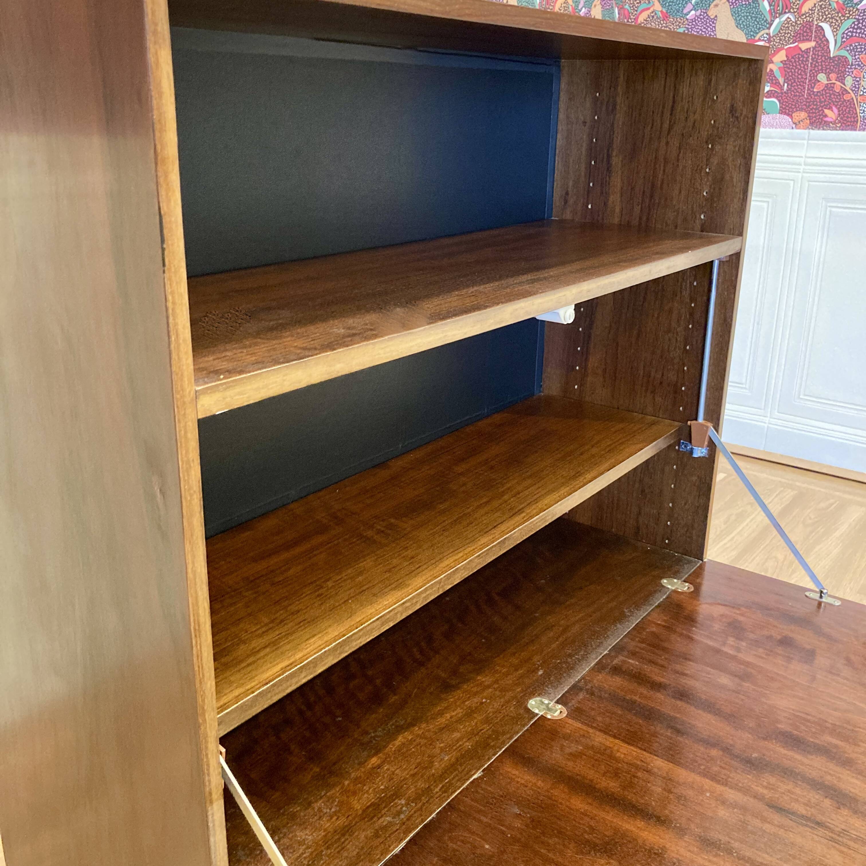 1950s Scandinavian design wall-mounted desk.