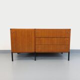 Vintage modernist enfilade ARP Minvielle by Guariche Mortier Motte teak