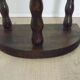 French antique wood hand made stool