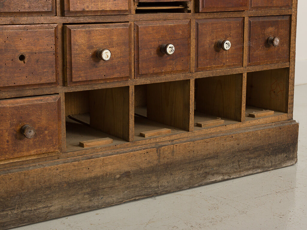 Trade cabinet with 96 drawers