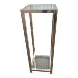 Vintage metal and glass column