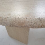 Italian Travertine Coffee Table, 1980's