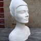 Woman bust in plaster