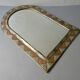 Moroccan mirror in chiseled brass, copper and silver, 70s-80s