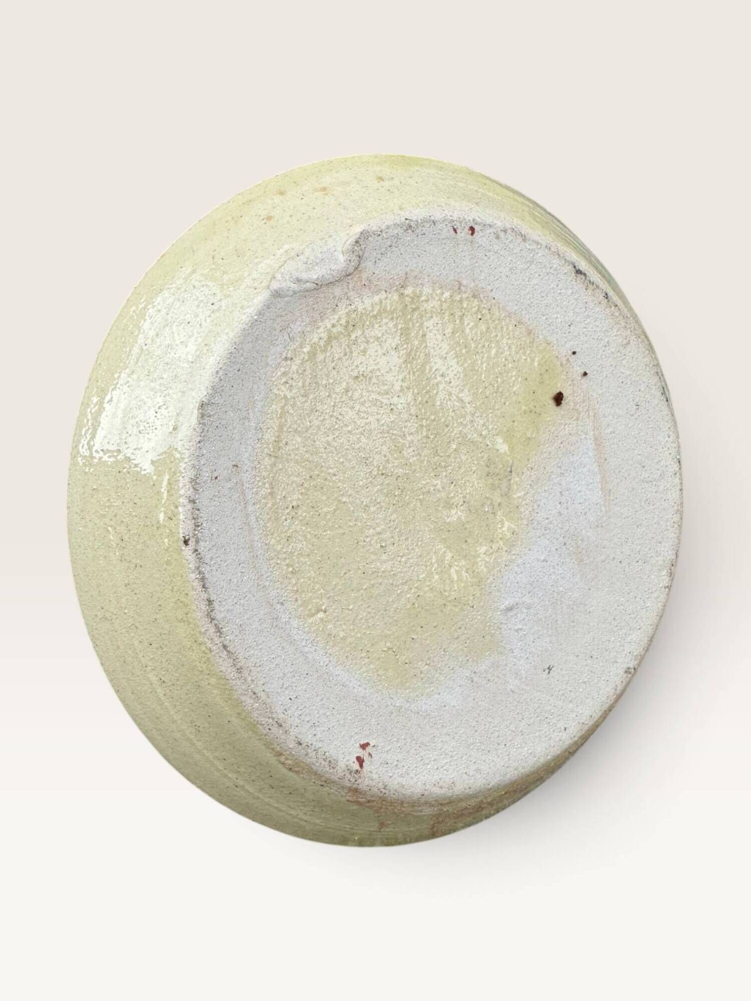 Cave rat candle holder in off-white ceramic