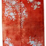 Antique Chinese carpet Art Deco handmade 125cm x 195cm 1920s