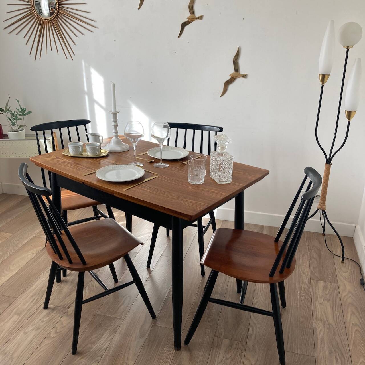 scandinavian dining table