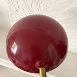 Articulated desk lamp, 1960s, burgundy and gold