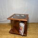 Mid century retro vintage teak coffee table with magazine rack or record 1960