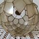 Suspension mother-of-Pearl capiz and brass to plant form