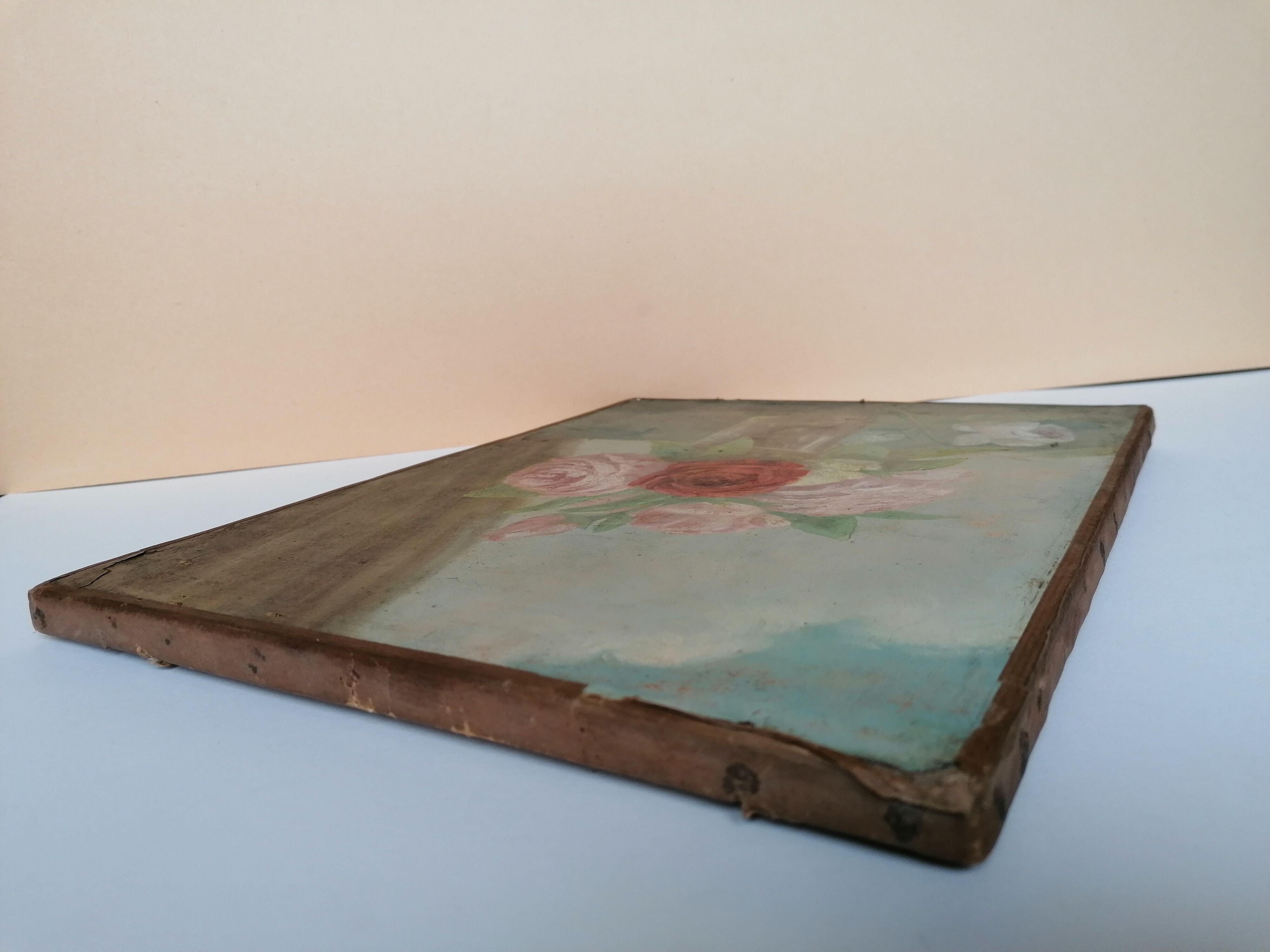 Old painting bouquet of flowers