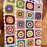 Vintage crochet cover - handmade -