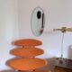Vintage oval rockabilly mirror, 1960s