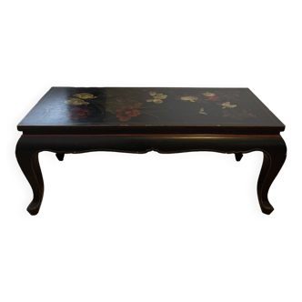 Table basse inspiration asiatique rectangulaire