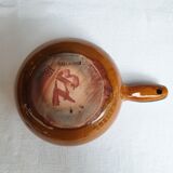 Ceramic enamel caquelon poelon Vallauris Vintage