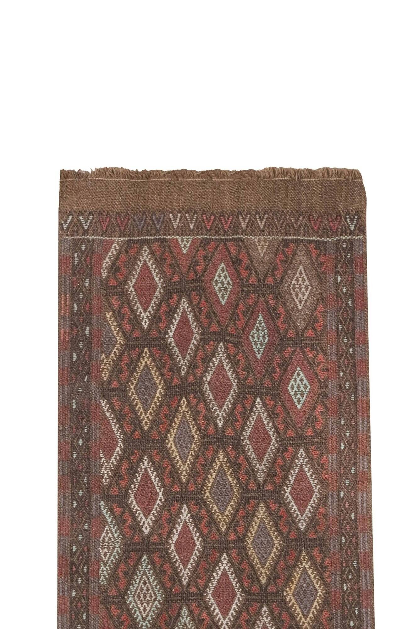 Tapis de couloir turc vintage