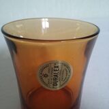Gobelets Duralex en verre ambré année 70