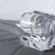 Vintage trumpet vase in crystal signed Daum France 21cm