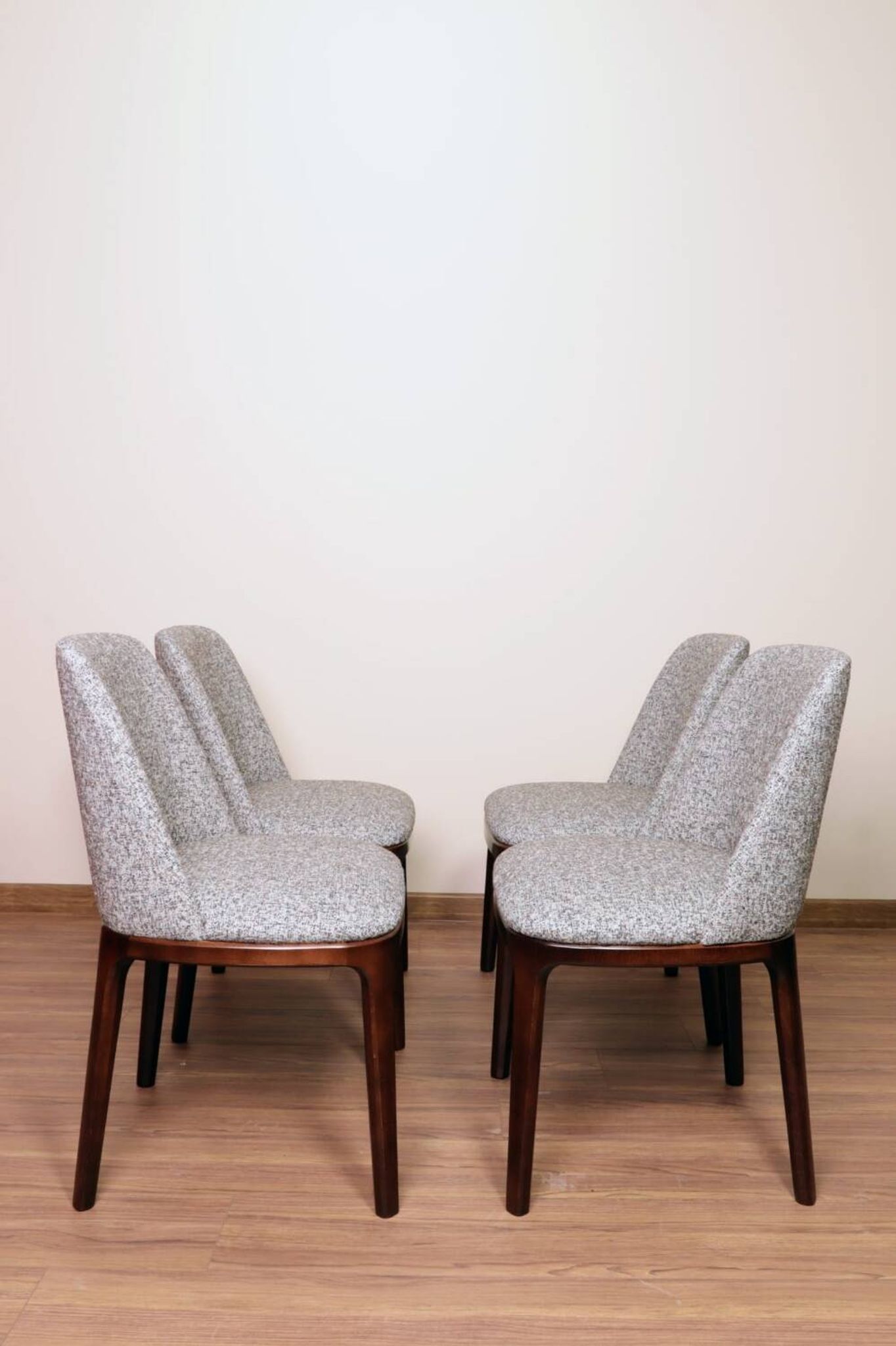 Ensemble de 6 chaises de salle à manger couleur sucre brun granola