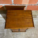 Semainier Ancien Meuble Bois 7 Tiroirs Marqueterie Poignées Métal Vint