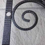 Wrought iron coat rack