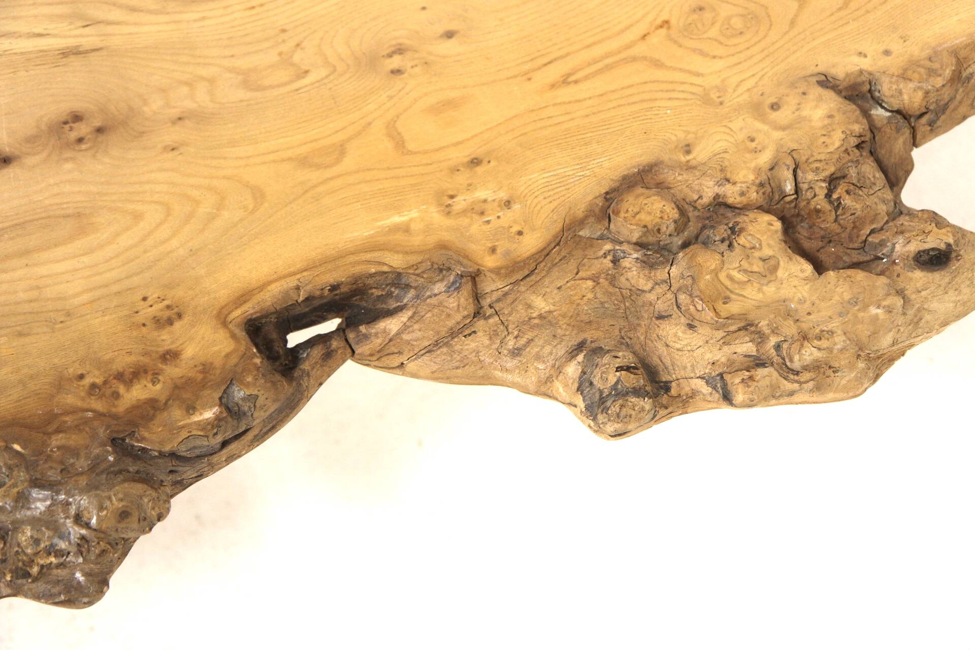 Scandinavian elm coffee table, Sweden, 1970