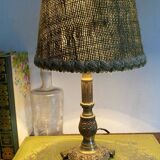 Gilded brass lamp