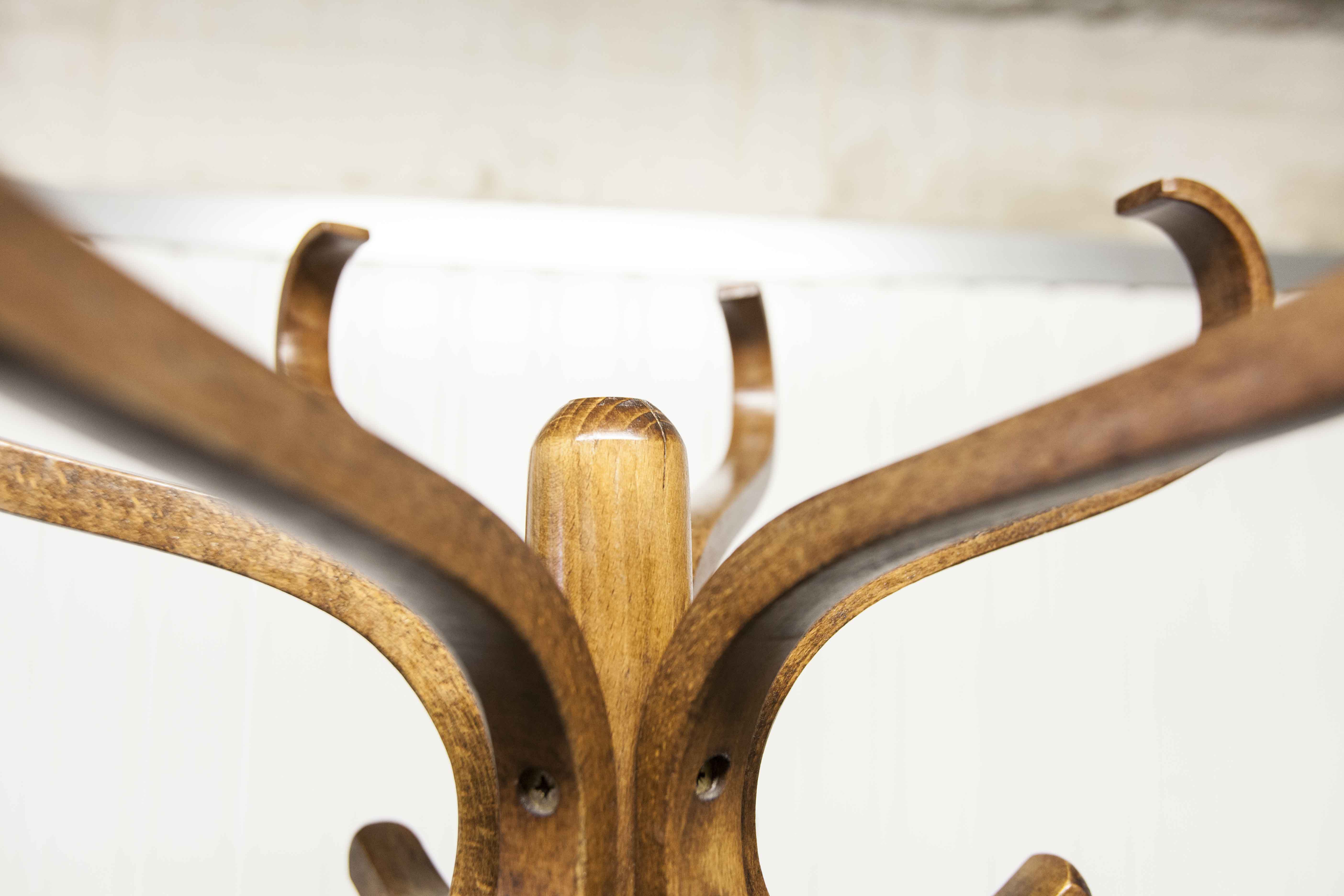 Coat rack Baumann 1960 dark brown