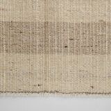 Striped Pattern Brown & Cream Vintage Kilim Rug, 220x300Cm