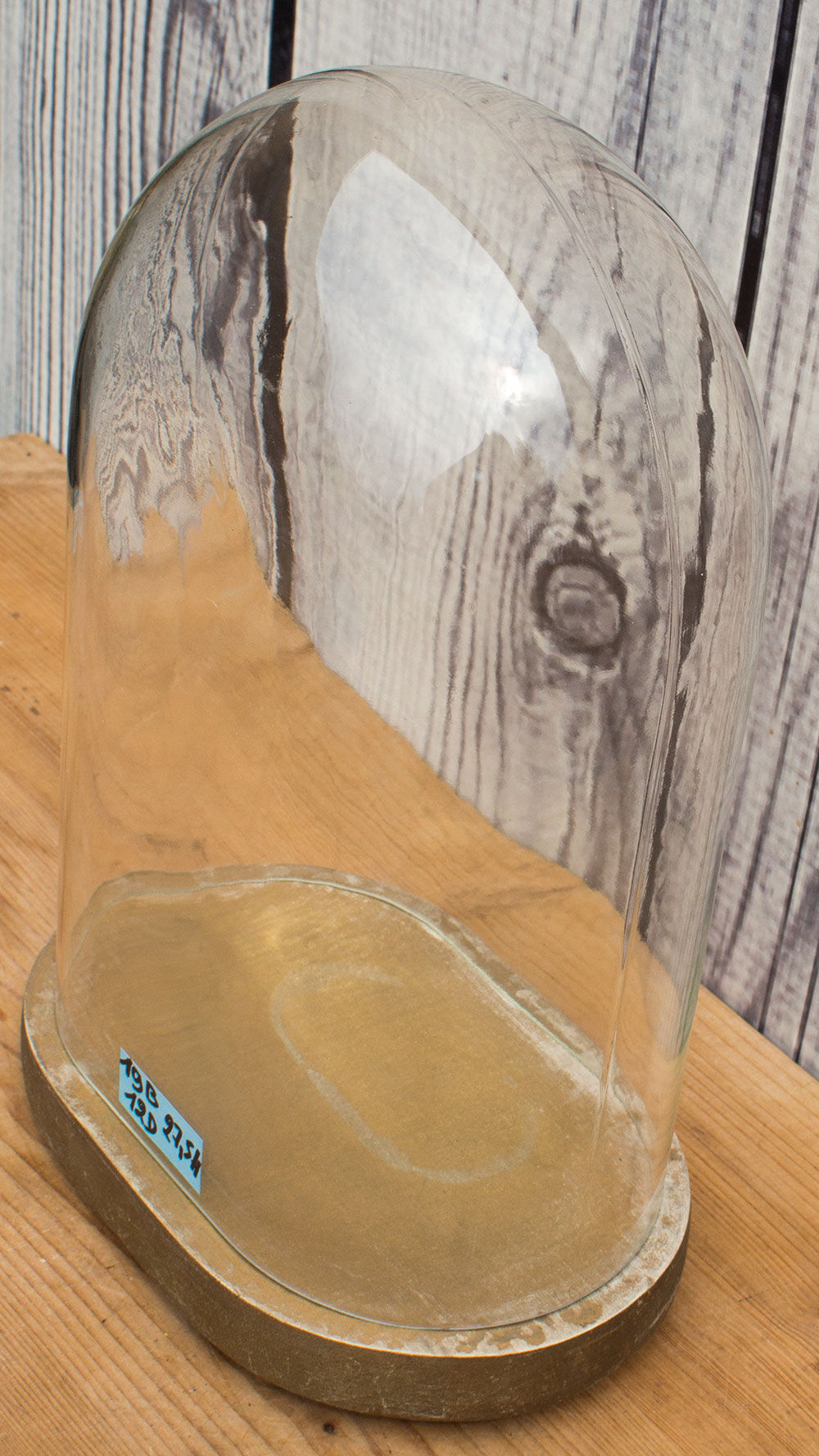 Oval glass wedding globe 27.5 cm