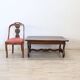 Solid Walnut Coffee Table, Italy, Early 20th Century, Restored