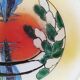 Signed enameled glass bowl