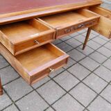 Napoleon III desk in Louis XVI style made of walnut from the late 19th century.