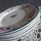 6 flat plates "Ninette" from the Digoin Sarreguemines manufacture, France