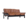 Vintage 3-seater leather sofa from the 60s