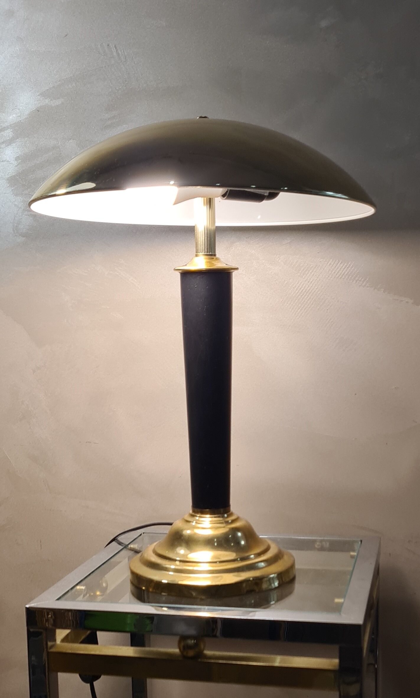 Mushroom lamp touch lamp grey