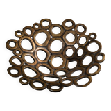 Solid brass fruitbowl