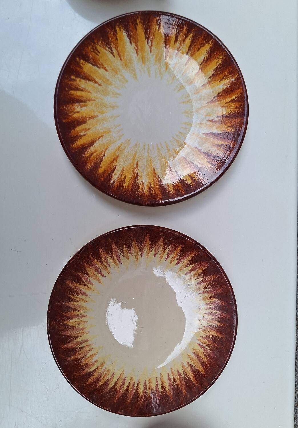 Part of a Quimper ceramic dinner service signed Paul Fouillen