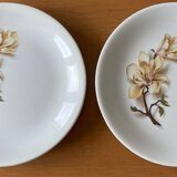 Antique cake service in Saint-Amand earthenware (Nord)