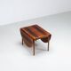 Table à manger à rabat modèle 227 d'Arne Vodder en palissandre Sibast 1960
