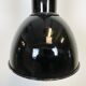 Industrial bauhaus black enamel pendant lamp, 1930s