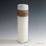 Vintage artistic glass vase by the Zwiesel Technical Glass School, Germany.