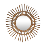 Vintage rattan mirror