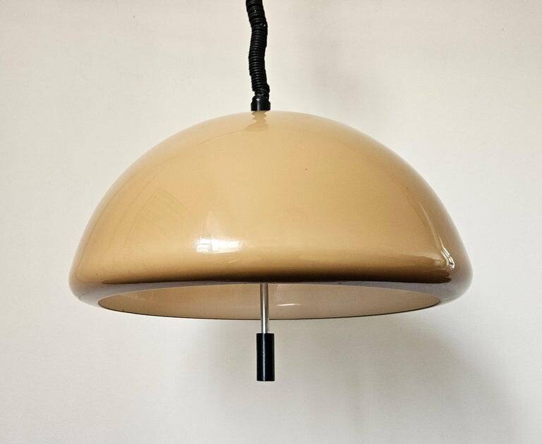 Midcentury Rare Pendant Guzzini, Luigi Massoni, Italy, 1970s