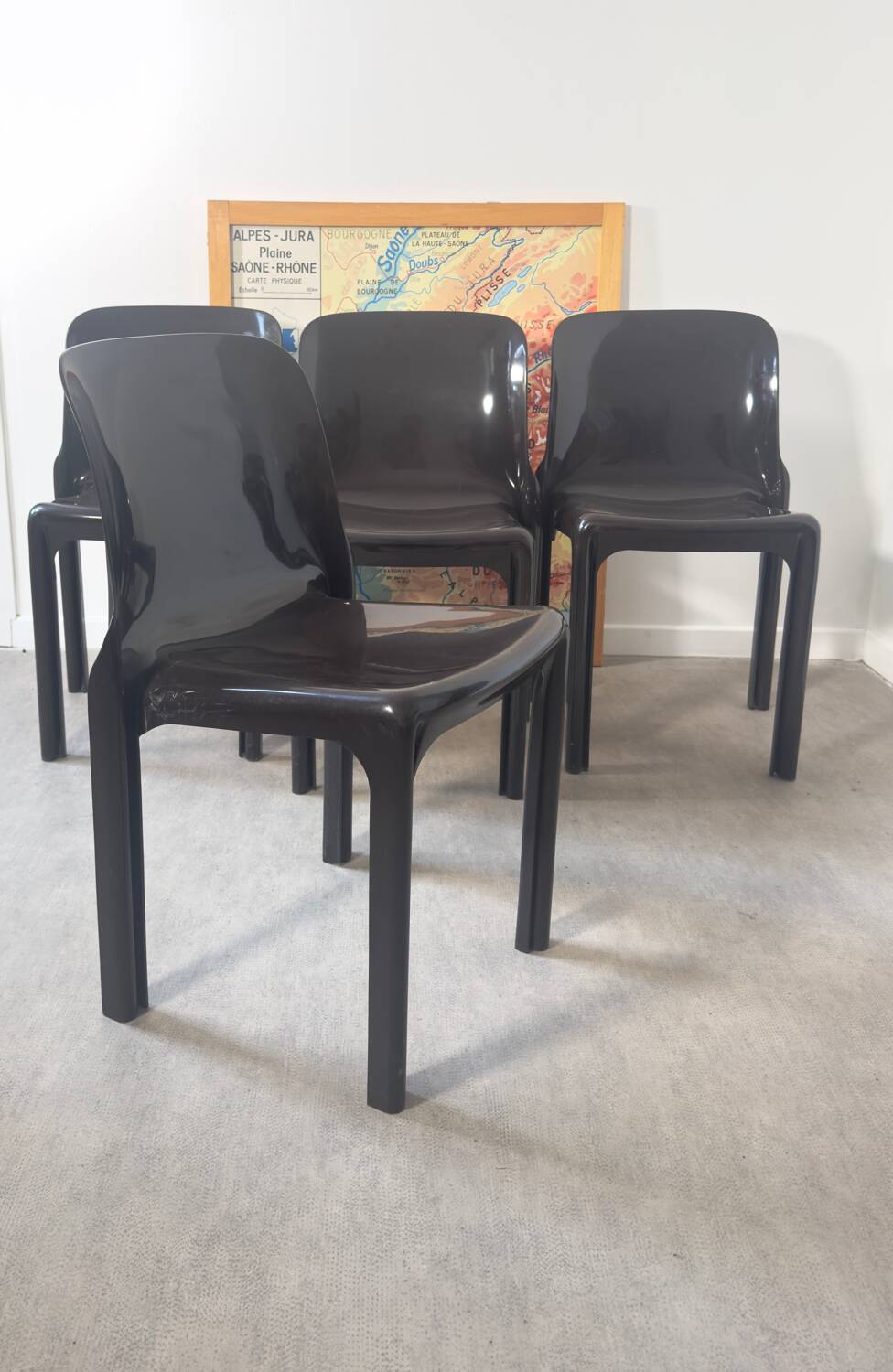 4 Selene Chairs - Artemide - Vico Magistretti