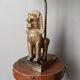 Thai Singha lion foo dog bedside lamp